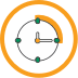 Fast relief from the first cluster headache attack Icon of 15-minute clock